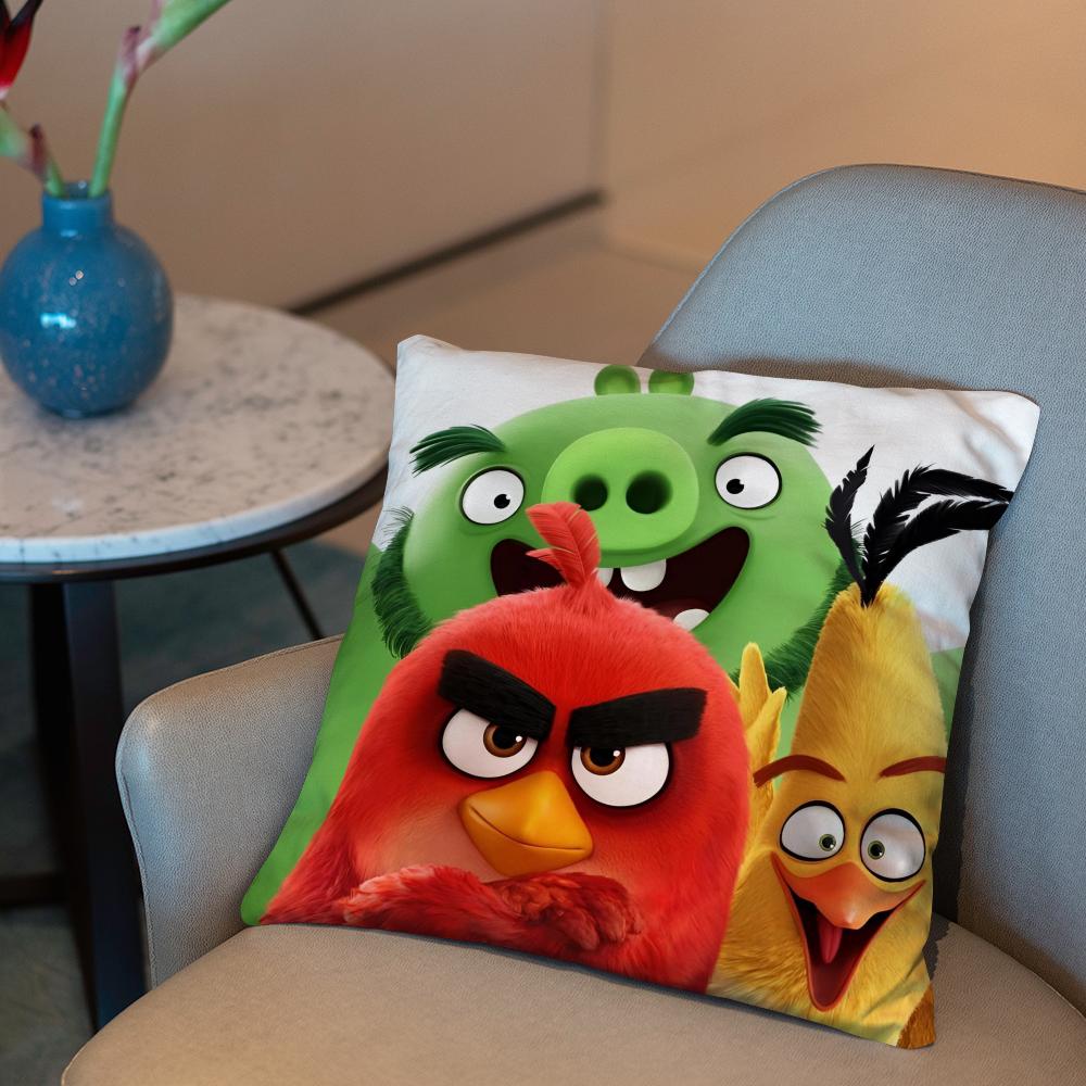 

Подушка з покриттям Angry Birds Movie 2-в-1 Реверсивне плюшеве покриття для подушки | Авто/Диван/Ліжко | Ідеальний подарунок 24x24Inch