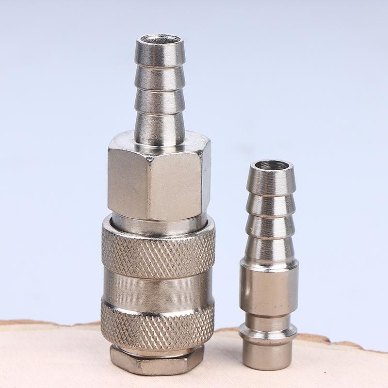 1 Set Pneumatischer Schnellkupplungsstecker 8 mm Europäischer Stil Sh Ph Typ, Für Kompressorschlauch und Werkzeuge