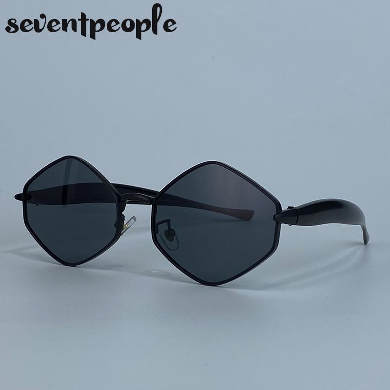 Small Steampunk Hexagon Sunglasses Women  Luxury Brand Classic Metal Frame Polygon Punk Sunglass For Ladies Eyewear Shades