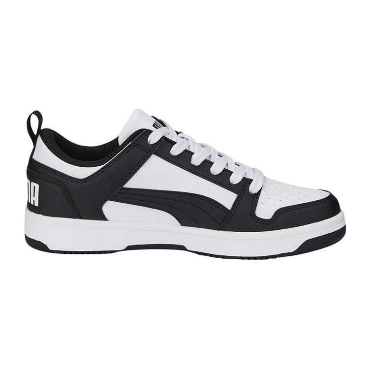 (GS) PUMA Rebound Lay-Up Lo 'White Black' Kids' 370490-16
