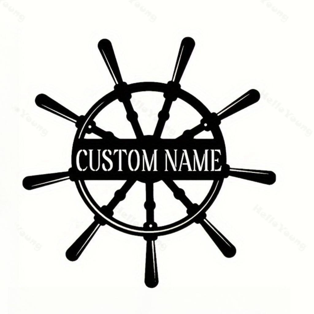 Vintage Nautical Anchor Metal Wall Art, Art Deco Home Decor for Living Room Bar
