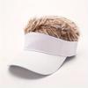 Wig Baseball Cap for Men Women, Unisex Hip-Hop Funny Novelty Hat with Long Curly Hair for Party Disguise Outdoor, For Men Women