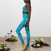adidas Ivy Park Printed Tights Crystal AOP/Shock Cyan HM5580