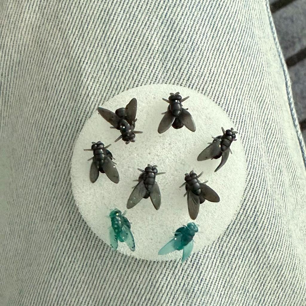 2Pairs Personalized Creative Mini Simulated Fly Earrings For Men Women Funny Abstract Niche Jewelry Accessories Couple Gift