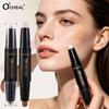 OCHEAL Double-Ended Facial Contour & Highlighter Stick - Natural 3D Concealer Shadow Pen