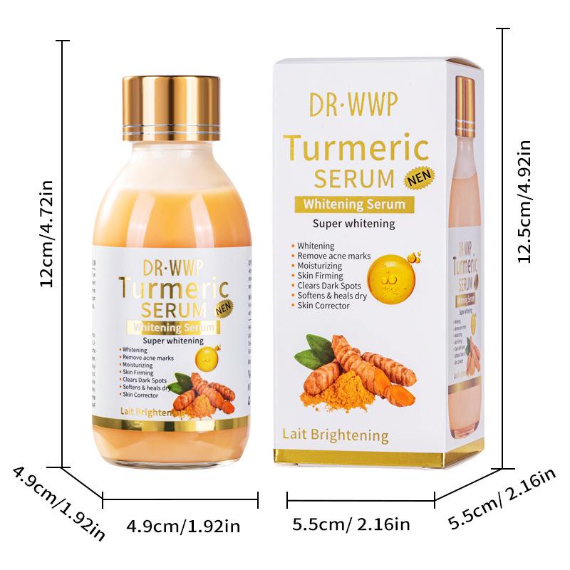 Arbutin Serum with Turmeric Extract Brightening Hydrating Facial Essence for Glowing Skin