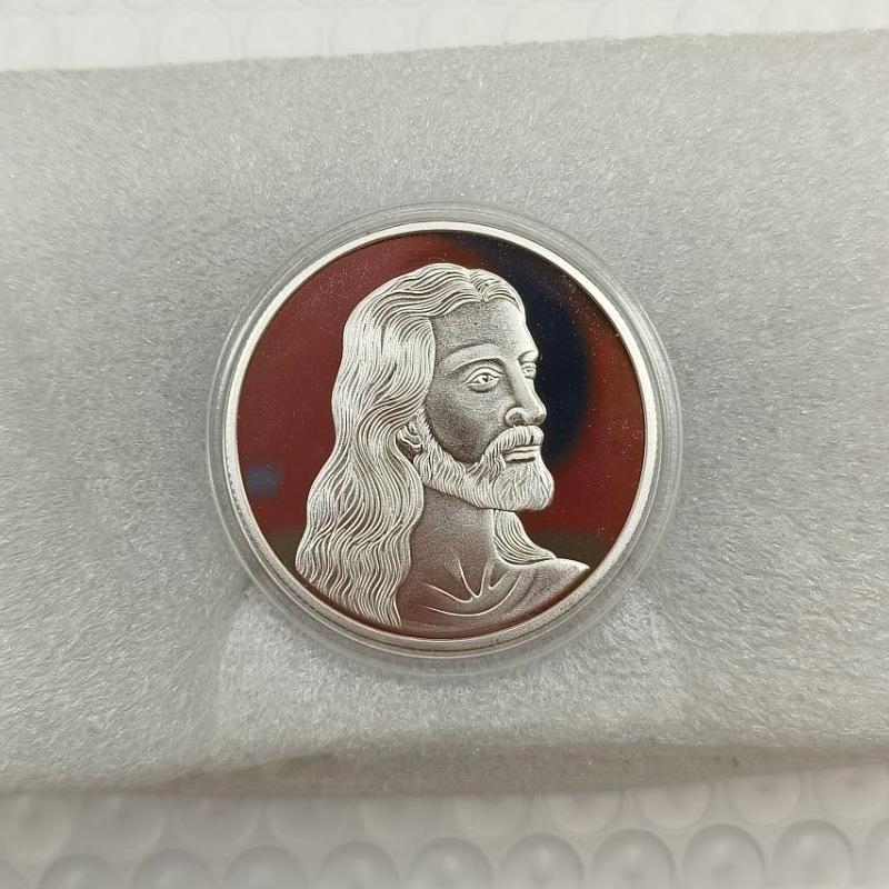 40mm Faith Medal Last Supper Coin Souvenir Metal Crafts Lucky Coins Collection Desktop Ornament Imitation