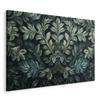 Image - Dark Green Victorian Leaves: Botanical Sculpted Composition / Victorian Leaves In Dark Greens