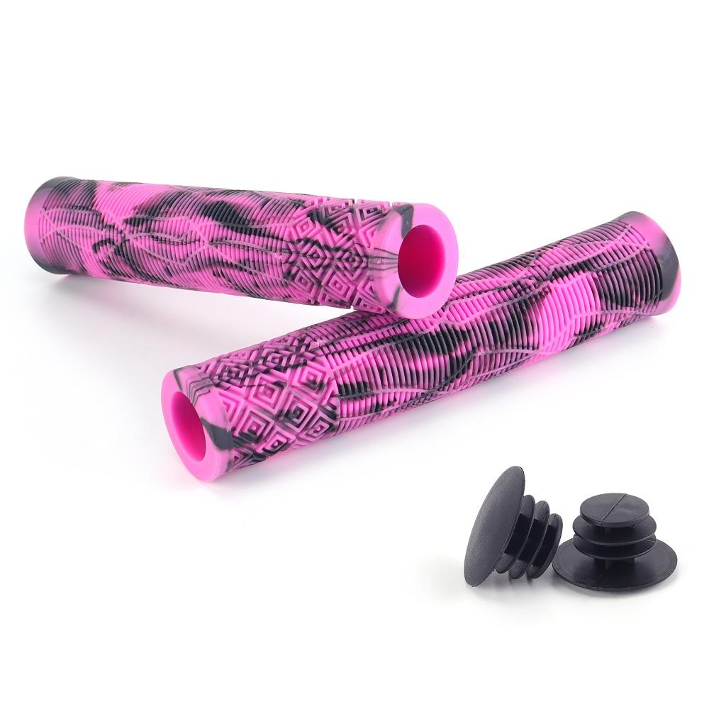 1 Pair Rubber Bike Rubber Handle Grips Longneck Bars Bike Bar Covers for Mountain Bicycle