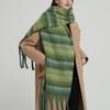 Women's Vintage Scarfs Winter Casual Scarf Stripe Shawl Wraps Poncho Blanket Fringe Soft Warm Thick Blanket Scarfs Chunky Long Shawl Scarves for Women