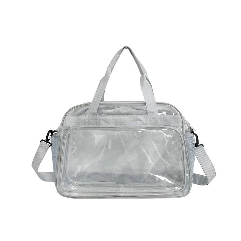 Borsa da Viaggio Grande Capacità Impermeabile in PVC con Design Trasparente per Viaggi Casual