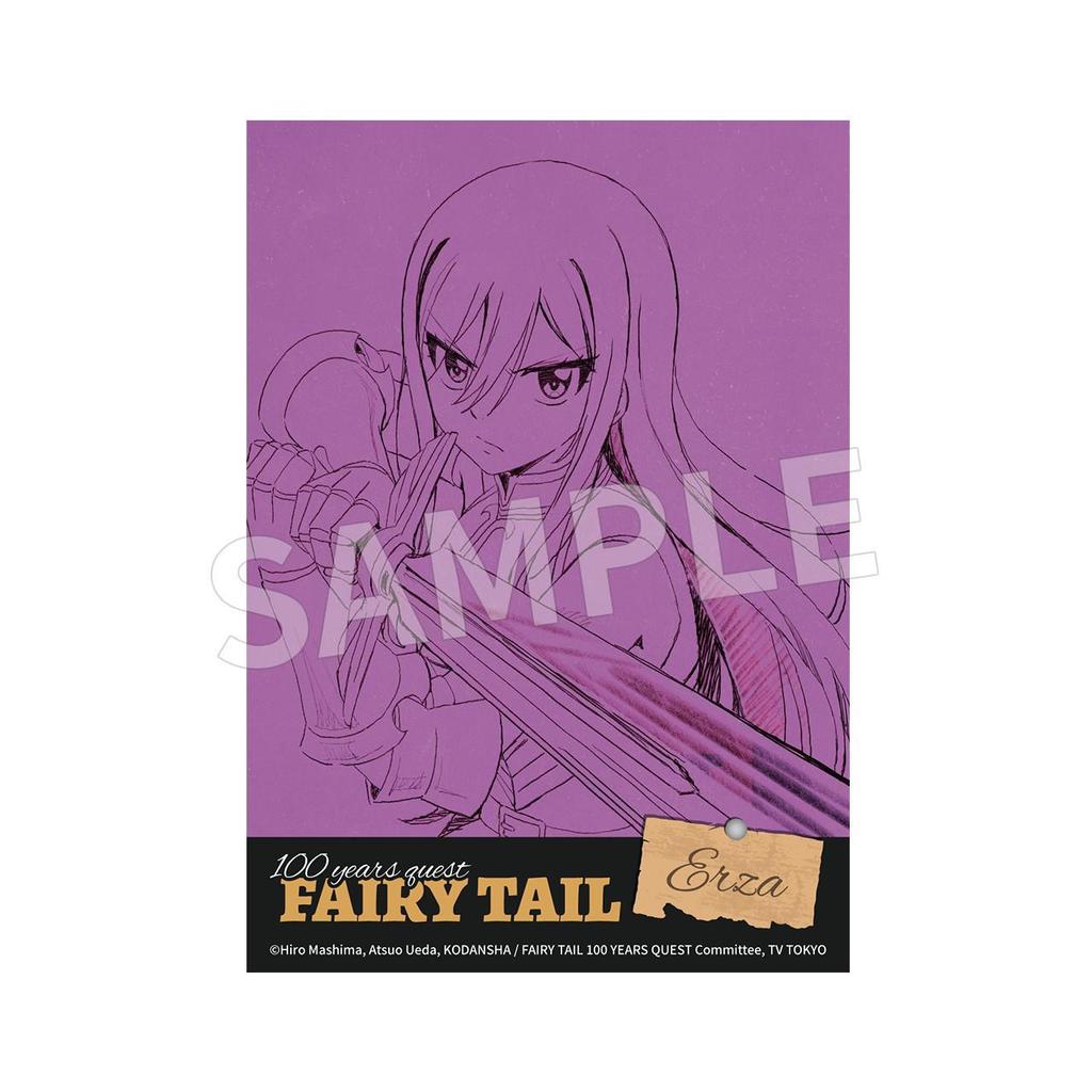 Genuine Fairy Tail 100 Year Quest Photo Card (8.5 x 12 cm) - Natsu, Lucy, Gray