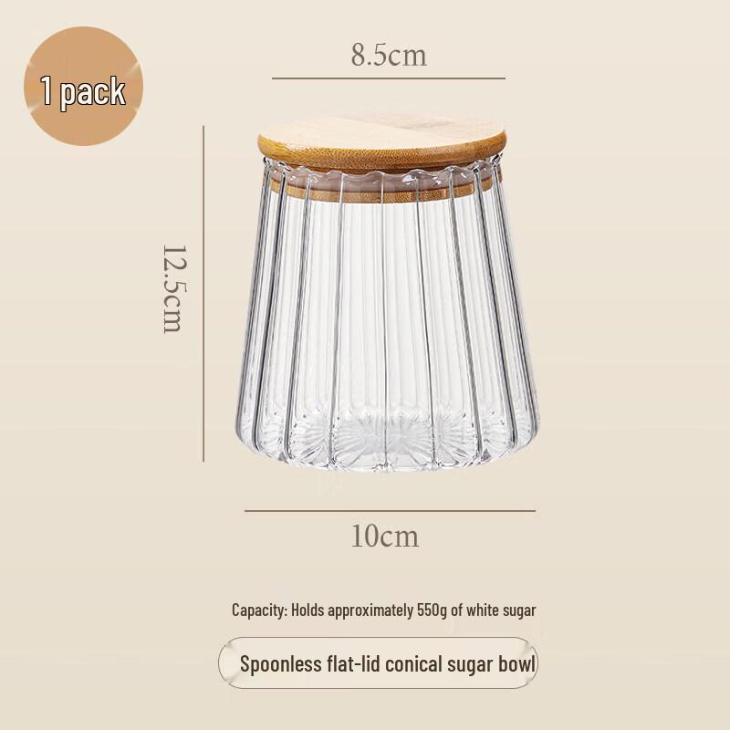 Sealed Glass Sugar Storage Jar