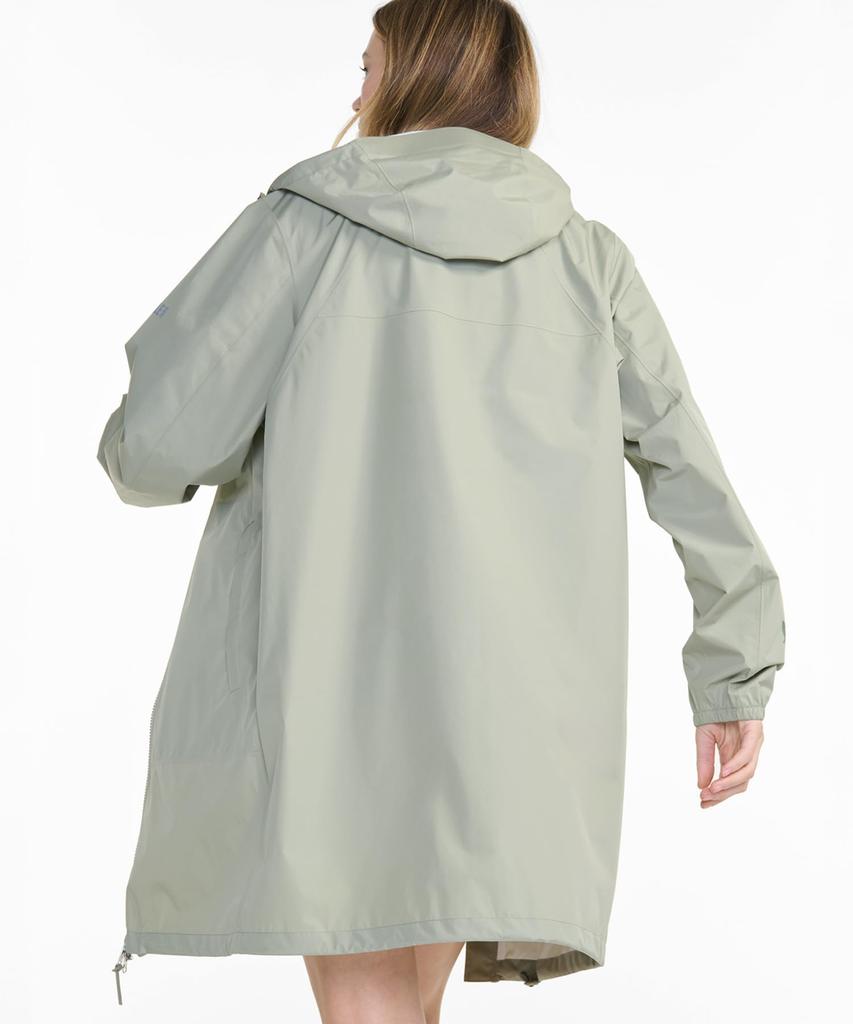 Aigle Official MTD Rain Pack Pocketable Hooded Sage Size Small Waterproof, Breathable, Water-Repellent Zip-Up Coat, Green,