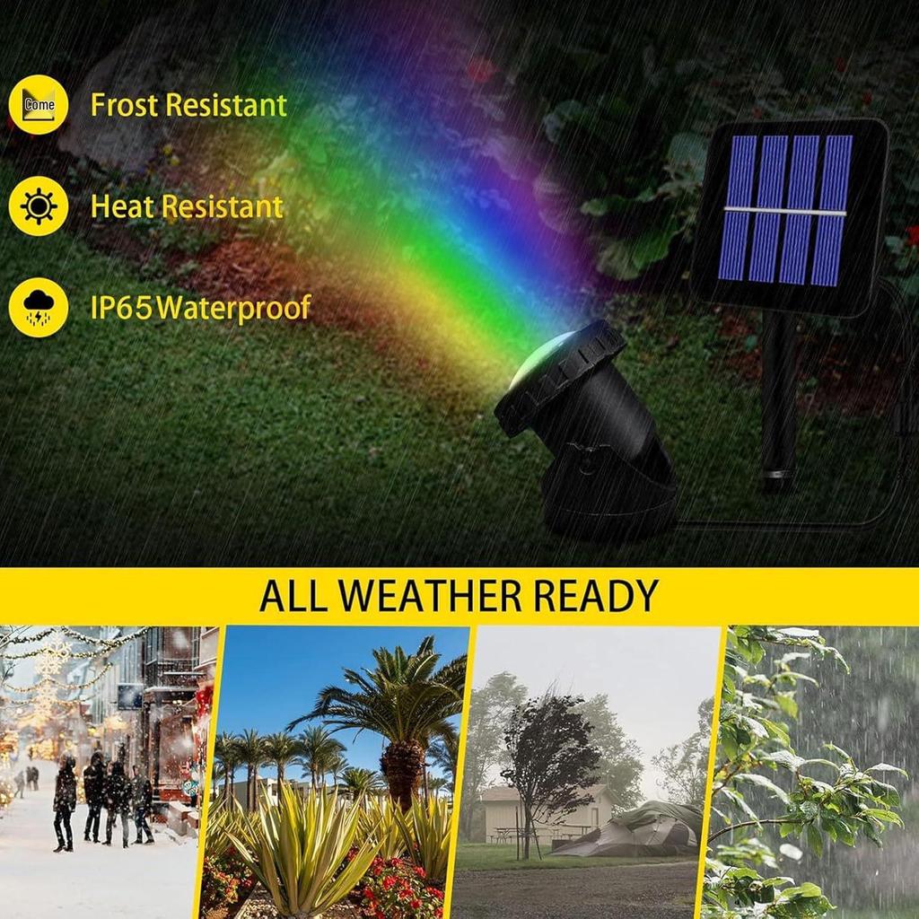 Outdoor Solar Garden & Pool Spotlight: Landscape Atmosphere Light for Courtyard & Underwater Ponds