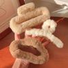 Large Plush Hair Clip: Autumn/Winter Volumizing Shark Clip for Women