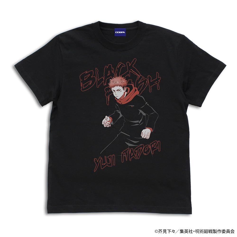 Cospa Jujutsu Kaisen Kojo Yuujin BLACK L size [Official] "Black Flash" T-shirt