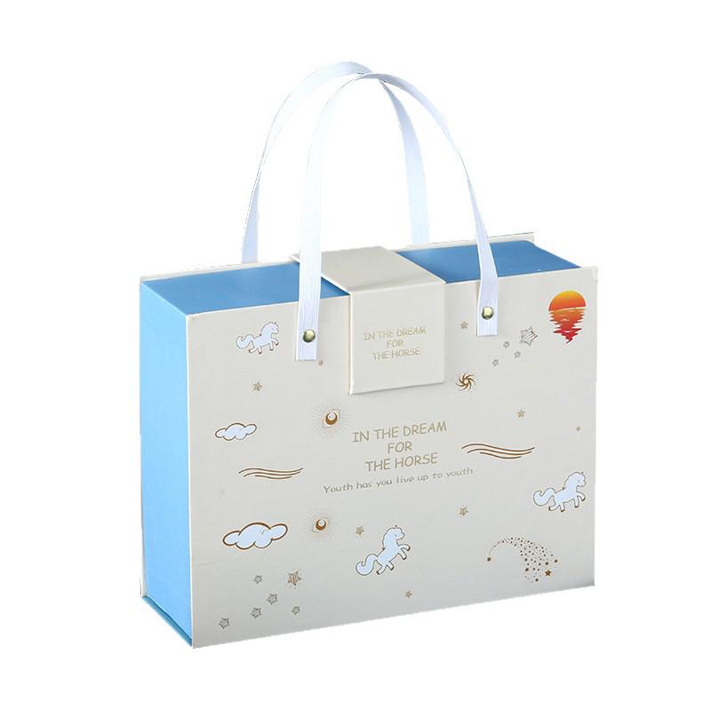 Handheld Cartoon Scarf Gift Box - Flip-top, Large Empty Packaging for a Ceremonial Touch