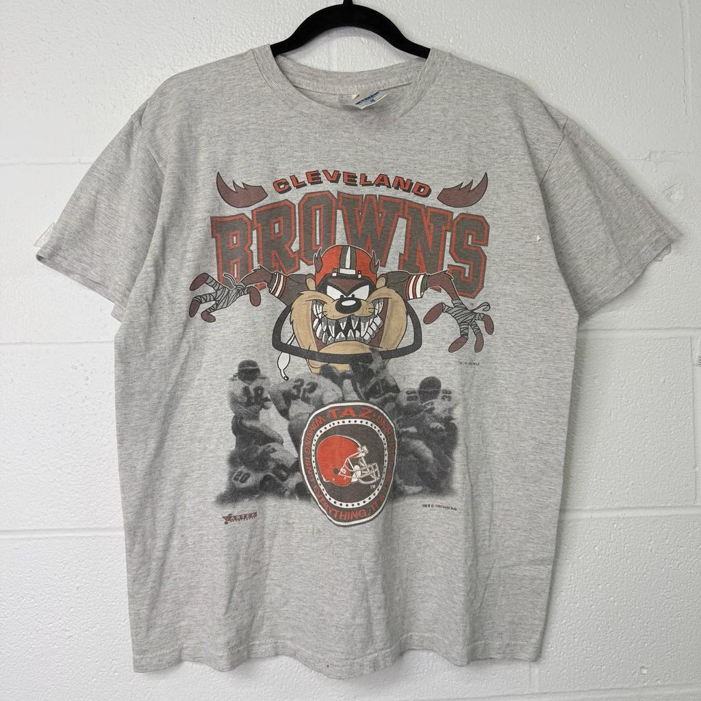 1992 Cleveland Browns Taz T Shirt Sz L (B2760)