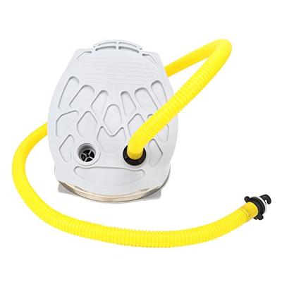 Akozon Portable Foot Air Pump, Compact Plastic for Fishing, Inflatable Boats, Rubber Dinghies, Kayaks, and Family Use