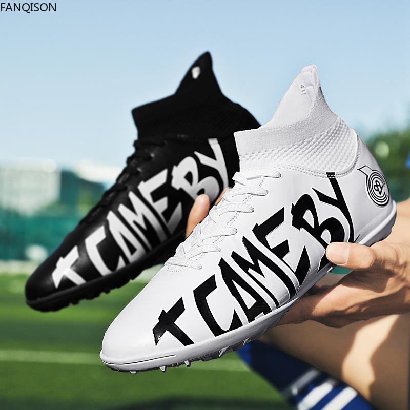 31-48 Cizme de fotbal pentru bărbați/femei, talpă moale din cauciuc, vârfuri scurte, gazon artificial, pentru competiții în interior, pantofi de fotbal profesioniști pentru copii