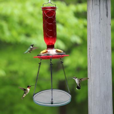 Vogelfutterfänger für Außenfutterstellen Netz Vogelfuttertablett Hängender Ring Vogelfutterfänger-Tablett für Kolibri-Futterstellen