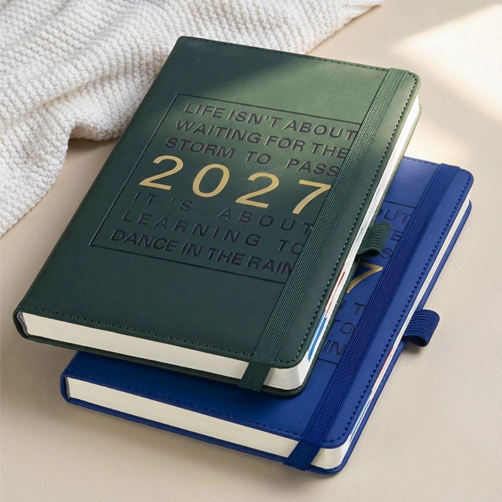 English 2027 Schedule Planner Notepad 12 Months To-do List Notebook  School Office Supplies
