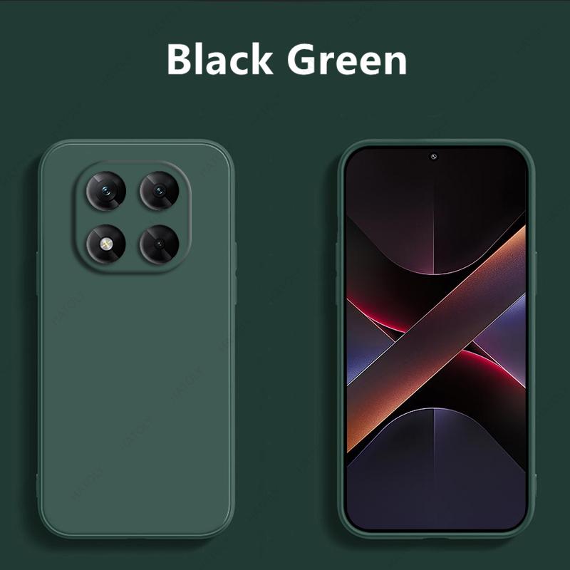 Pouzdro na telefon z tekutého silikonu pro Xiaomi Poco X7 Pro Kryt odolný proti nárazům Funda Zadní kryt pro Xiaomi Poco X7