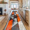 1Pcs Anti Fatigue Kitchen Rugs, Geometric Print Waterproof Non-Slip Thick Cushioned Kitchen Mat Heavy Duty Comfort Standing Mat for Kitchen