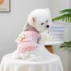 Pet Circle Cute Pet Dog Dog Clothes Flower Hollow Knitted Hoodie