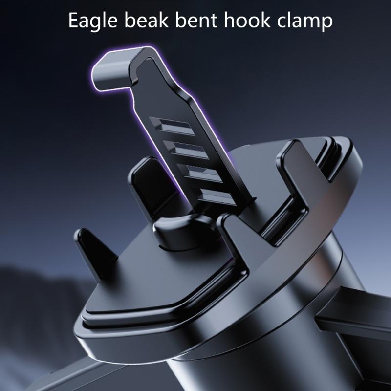 17MM Double Head Car Mobile Holder Accessory With 360 Degree Rotation And Adjustable Viewing Angle For Various Vehicle