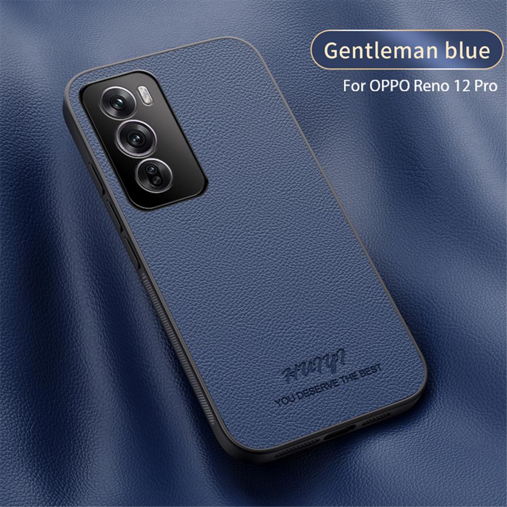 Luxury Business Leather Soft Frame Magnetic Cover For OPPO Reno12 Pro Reno 12 Pro 5G Phone Cases Capa