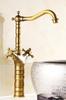 Life System Antique Mixing Faucet Faucet 2 Handles Wash Basin Long Faucet Hand Wash Basin Tall Faucet Hand Wash Bowl Cross Handle SK51