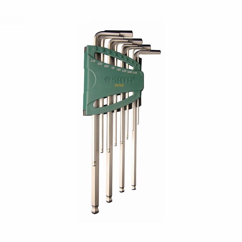 SATA 12-Piece Imperial Extra-Long Ball-End Hex Key Set
