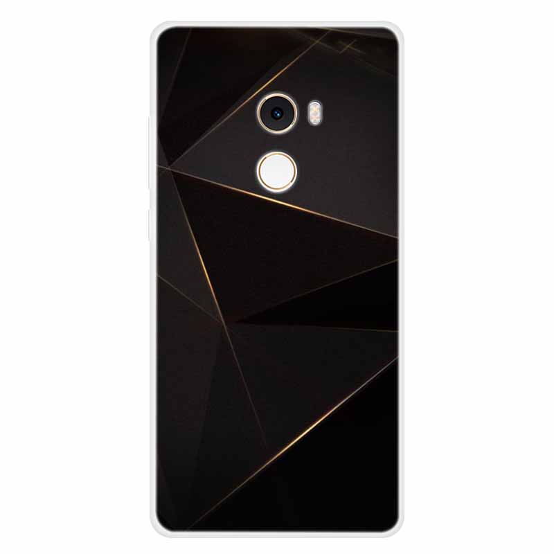 For Xiaomi Mix 2 Case Luxury Soft Silicone Back Cover Case For Xiaomi Mi Mix2 MDE5 Coque TPU Cartoon Bumper Funda Cute Shell