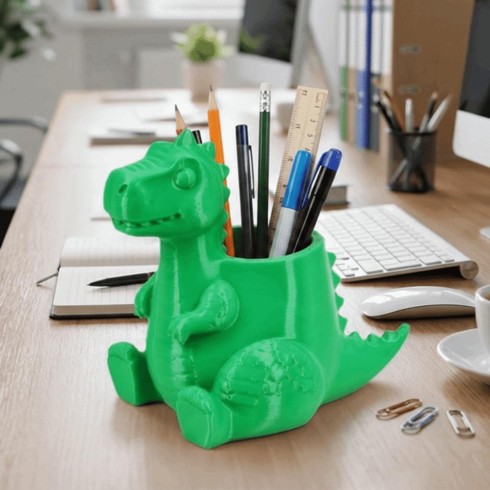 Cute Desk Organizer 3D Printed Pencil Holder Multi-Functional Dinosaur Pen Holder Desk Decor