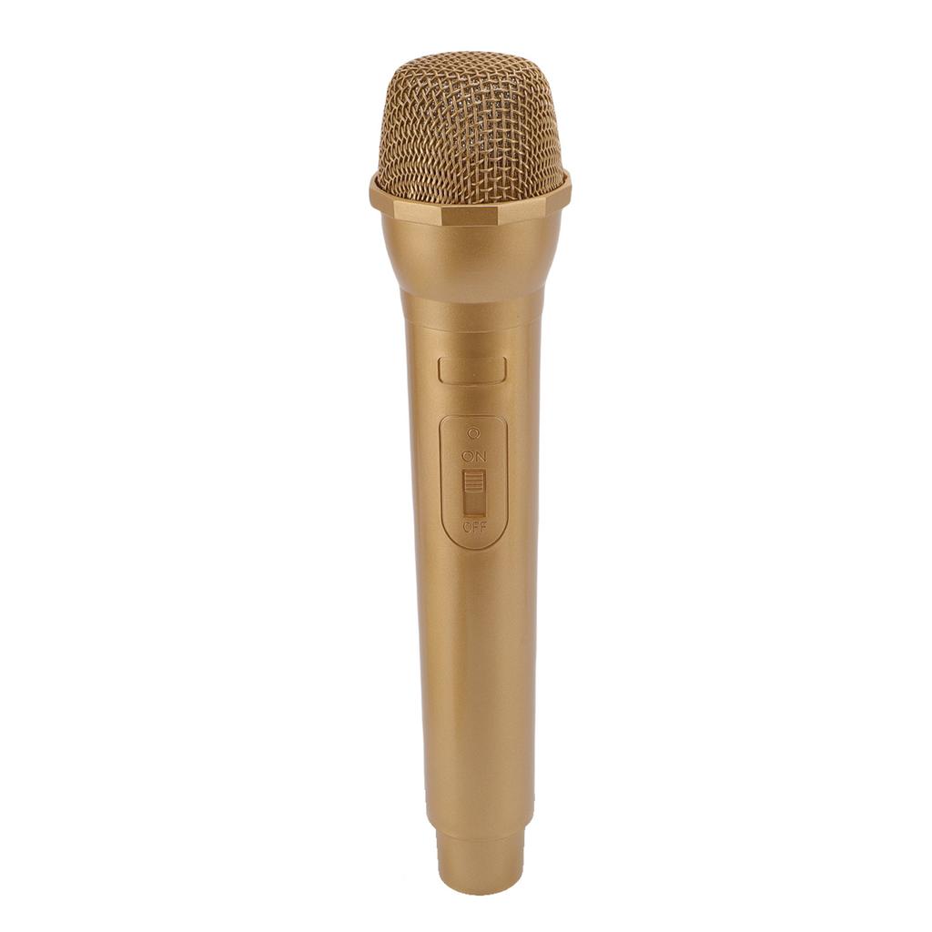 Simulated Microphone ABS Lightweight Realistic Handheld Mic Prop for Speech Practice Cosplay Photography