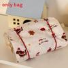 Cute Bear Makeup Bag With Large Capacity And Foldable Design For Travel And Daily Use
