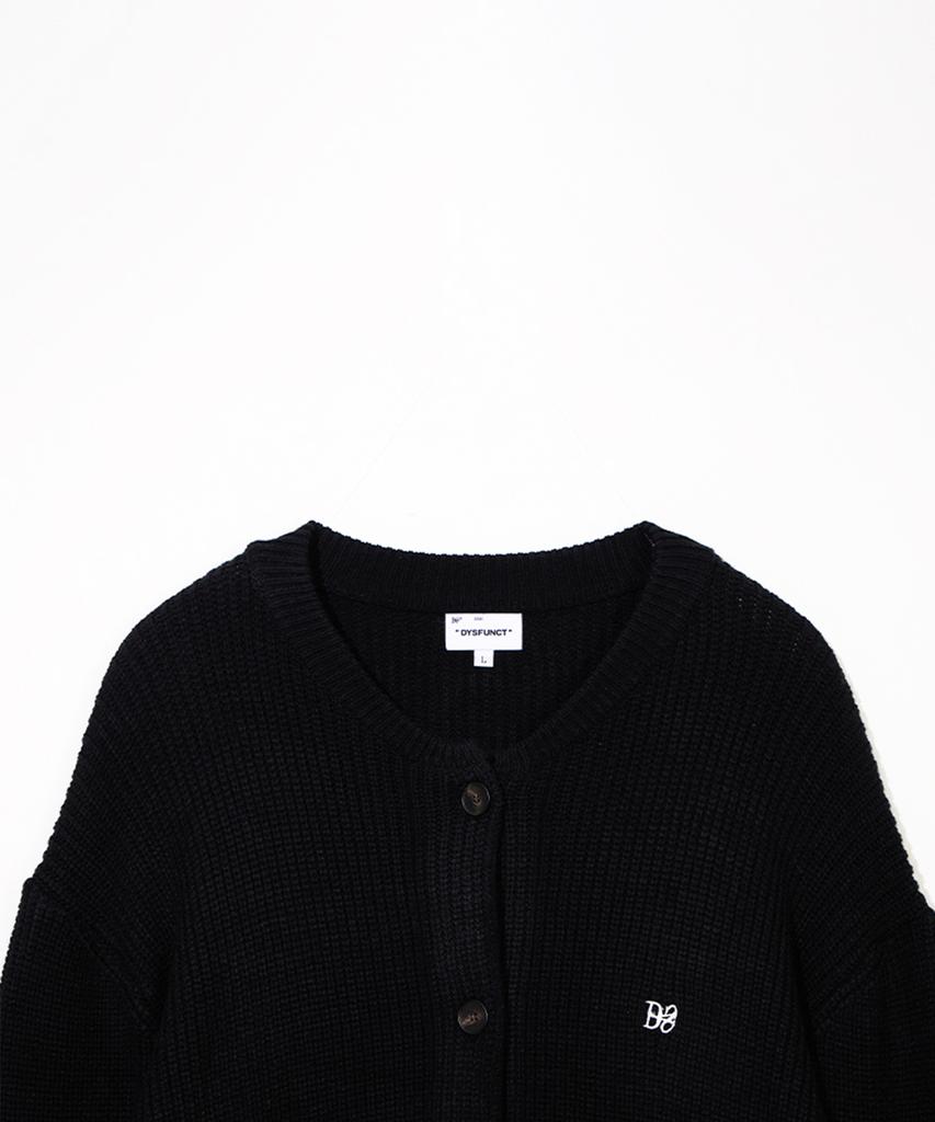 Dysfunct D2S Over Fit Cardigan (Black)