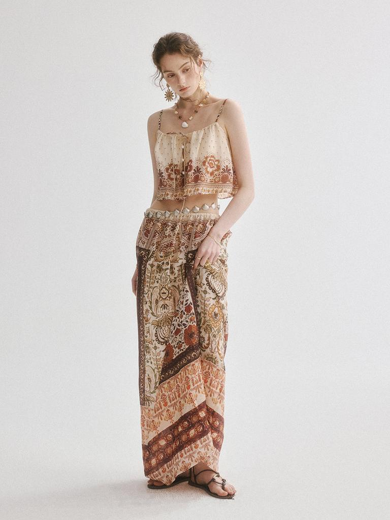 Sinseuden Oriental Banding Long Skirt
