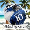 Custom Name Personalized Kylian Mbappe Print Umbrella, Auto Open Close, 8‑Rib Sturdy Frame, Commute Camping Hiking Use, Birthday Gift