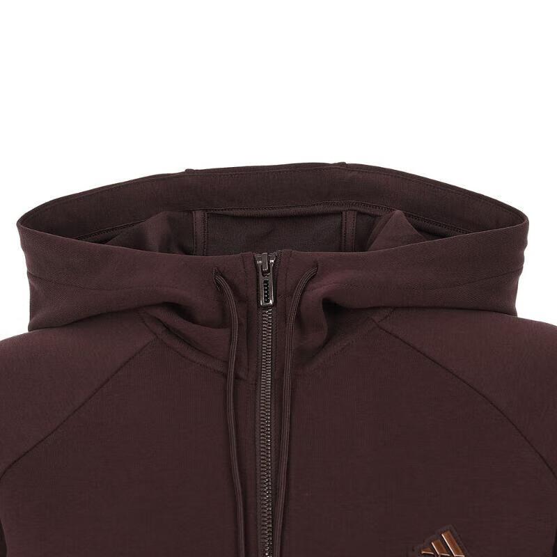 adidas Logo Kurtka Wiatrówka z Kapturem Kurtka Damska Brązowa JX6839