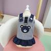 Soft Pet Strap Denim Skirt Cute Dog Vest Harness Fashion Pet Chest Strap  Spring