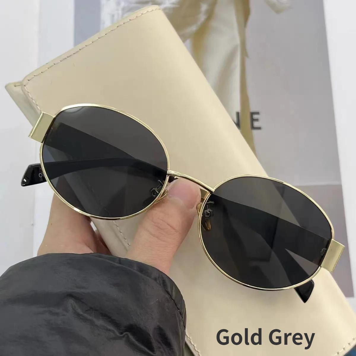 

Новые солнцезащитные очки в овальной оправе для защиты от солнца, ретро-одежда для путешествий, простые очки с защитой от ультрафиолета, очки в маленькой оправе