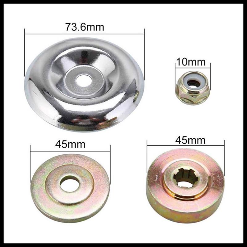 Replacement Lawn Mower Blade Fixing Kit: Washer, Protective Cover, and Reverse Thread Nut