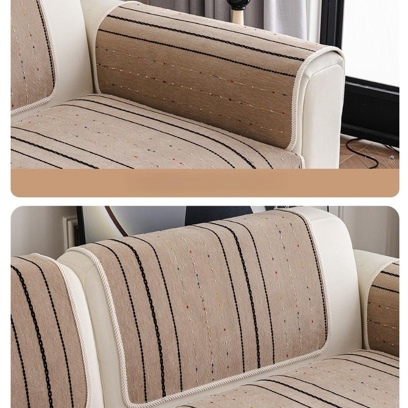 Chenille thickened sofa cushion all-season anti-slip anti-scratch cushion