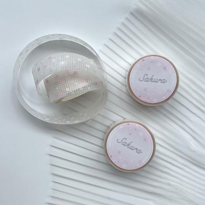 Glitter Scrapbook Background Tape For Journaling Sweet Lace Star Basic Masking Tape Kawaii Decal Kids Gift