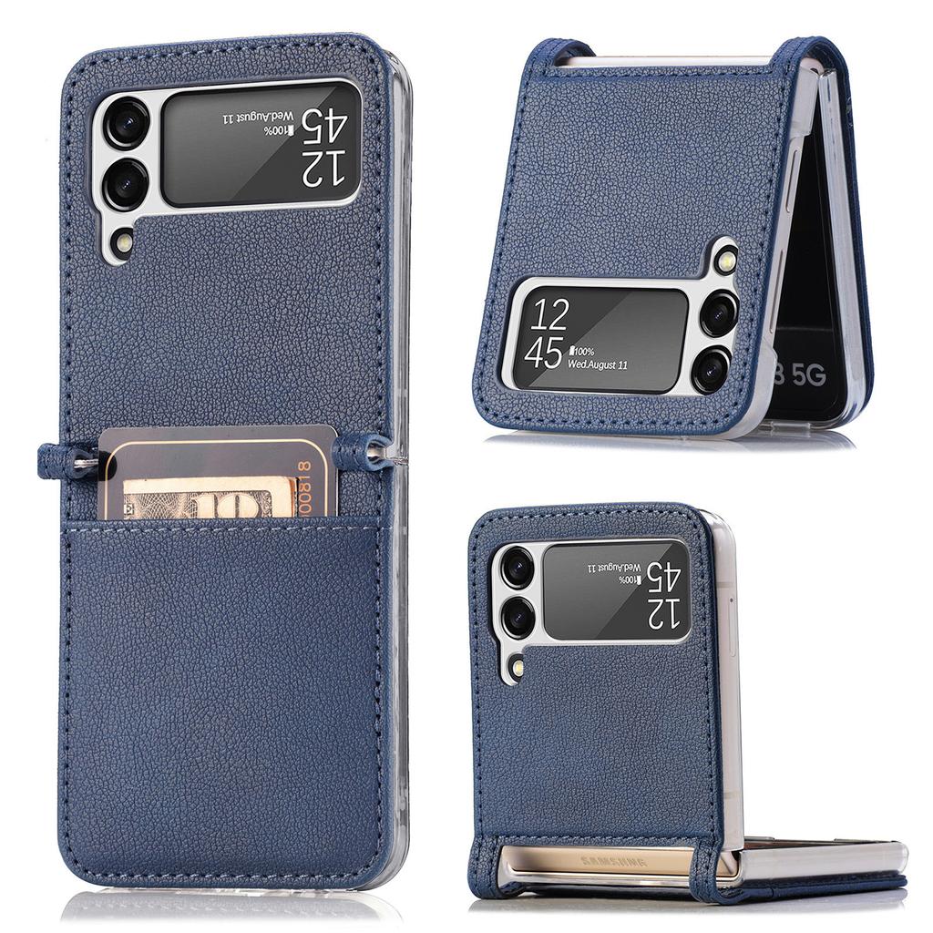 Suitable for Samsung Galaxy Z Flip7 Folding Mobile Phone Case Zflip6 5 4-piece Multi Function Card Case