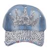 Crown Studded Rhinestone Baseball Cap