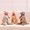35Cm Lovely Mother & Child Kangaroo Plush Toys Plushie Pillow Big Size Stuffed Dolls For Baby Room Decor Birthday Christmas Gift
